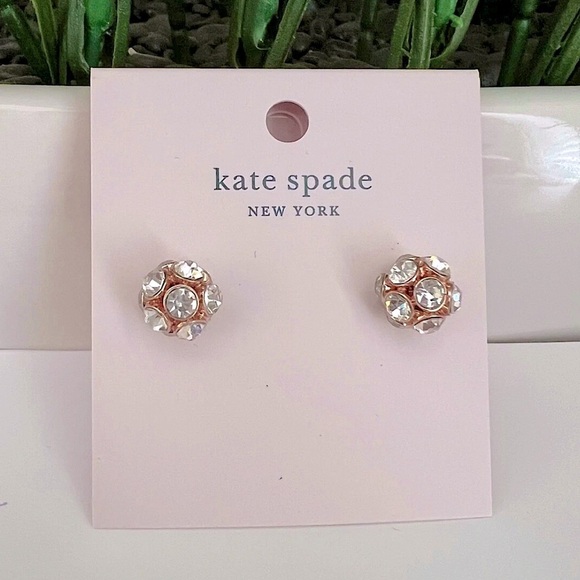 KATE SPADE • Rose Gold Time To Shine Stud Earrings - Picture 5 of 5